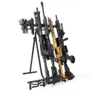 SAVIOR EQUIPMENT Mobile Rifle Shotgun Steel Rack Free-Standing Gun Display Black Storage (RK-RIF6-ST-BK) - Savior Equipment