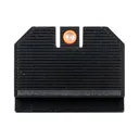 NIGHT FISION Optics Ready Stealth Orange Front Ring/Blank Rear Sight Night Sight Set for S&W M&P with RMR/507c/SRO (SAW-205-311-402-OGZX) - Night Fision