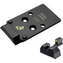 NIGHT FISION RMR/507c to CZ-P10 Optic Plate with Tritium Yellow Front Sight Combo (CZU-OPBS-RMR-P10-YGZX) - Night Fision