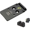 NIGHT FISION NF RMR/507c to Glock Full Size MOS Optic Plate with Tritium Yellow Front Sight Combo (GLK-OPBS-RMR-MOS-YGZX) - Night Fision