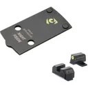 NIGHT FISION NF 507k to Springfield Hellcat Optic Plate with Tritium Ylw Front Sight Combo (SPR-OPBS-507K-HC-YGZX) - Night Fision