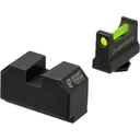 NIGHT FISION Green Front Optic Height Fiber Optic Sight Set for Glock 17/19/45/48 with RMR/507c/SRO (GLK-001-330-353-GFZX) - Night Fision