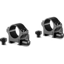 HAWKE Professional Weaver 1in Low 2pc Black Steel Rings (23100) - Hawke