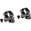 HAWKE Professional Weaver 1in Medium 2pc Black Steel Rings (23101) - Hawke