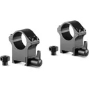 HAWKE Professional Weaver 1in High 2pc Black Steel Rings (23102) - Hawke