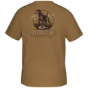 DRAKE Standing Black Lab Medal Bronze Heather Short Sleeve T-Shirt (DT9654-MBR) - Drake Waterfowl