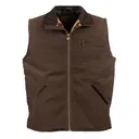 OUTBACK TRADING Sawbuck Brown Canvas Vest (29824-BRN) - Outback Trading