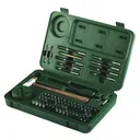 Weaver Deluxe Tool 88-Piece Tool Set, Hard Plastic Case, Steel Punch Kit, Brass/Plastic Hammer Black/Green (849719) - Weaver Scope Mounts