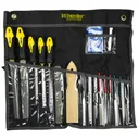 Wheeler Professional Gunsmithing File Set, 18 Piece, Includes Carrying Case, Black 710908 - Wheeler