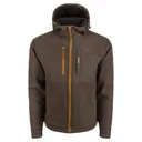 DRAKE Men's MST Hole Shot Hooded Windproof Eqwader Full Zip Green Timber Jacket (DW7390-GTB) - Drake