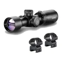 HAWKE XB1 Vari-Speed 1.5-5x32 IR Crossbow Scope with Match Mount 1in Medium Weaver Scope Rings (12221+22113) - Hawke Optics