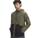 UNDER ARMOUR Men's Freedom Marine OD Green/Black Windbreaker Jacket (1382947-391) - Under Armour