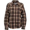 OUTBACK TRADING Women's Maine Fleece Brown Big Shirt (40292-BRN) - Outback Trading