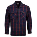VERTX Men's Canyon River Flannel Midnight Clay Plaid LS Shirt (F1-VTX1500-MDCP) - Vertx