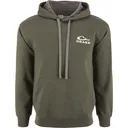 DRAKE Men's The Waterfowl Company Logo Deep Depths Dark Heather Hoodie (AD9600-DDD) - Drake