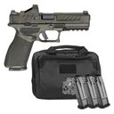 SPRINGFIELD Echelon 4.5F Low Capacity 9mm 4.5in OD Green Pistol Pack w/ Viridian RFX11, 4x 10rd Mags, Range Bag (EC9459GLC-U-PAC) - Springfield Armory