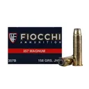 FIOCCHI 357 Mag. 158 Grain JHP Ammo, 50 Round Box (357B) - Fiocchi