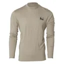 BANDED Men's Base Merino Wool Light Chocolate Crew LS Top (B1030017-OT) - Banded