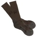 BANDED Base Heavyweight Calf Length Merino Wool Chocolate Socks (B1240005-OT) - Banded