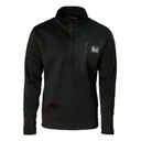BANDED Men's 1/4 Zip Mid Layer Black Fleece Pullover (B1010031-BK) - Banded