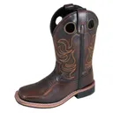 SMOKY MOUNTAIN BOOTS Kids Landry Chocolate Brush Off Western Boots (3722) - Smoky Mountain Boots