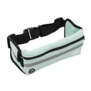 RunUnited Waist Pack for Running, Hiking & Gym - Waterproof Running Accessory w/ Phone Holder & Reflective Stripe, Light Blue - Run United