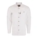 DRAKE Men's 8-Shot Flyweight Bright White Long Sleeve Shirt (AD9501-BRW) - Drake