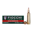 FIOCCHI 222-50 Rem. 55 Grain V MAX Ammo, 20 Round Box (22250HVD) - Fiocchi