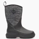 MUCK BOOT Kids Element Black/Heathered Jersey Boots (KEL-1JER-BLK) - Muck Boot Company
