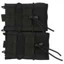High Speed Gear Double Rifle TACO, Dual Magazine Pouch, Molle, Fits Most Rifle Magazines, Hybrid Kydex and Nylon, Black 11TA02BK - High Speed Gear