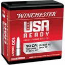 WINCHESTER AMMO .308 Caliber 168gr Open Tip Range 100 Bullets (WBR30168) - Winchester Ammo