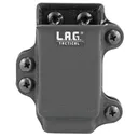 L.A.G. Tactical, Inc. Single Pistol Magazine Carrier, Fits All Double Stack 45/10mm Magazines, Kydex, Black Finish 34002 - LAG Tactical