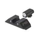 NIGHT FISION White Front Ring/U Notch Black Rear Rings Night Sight Set For Glock 42/43/43X (GLK-003-007-WGZG) - Night Fision
