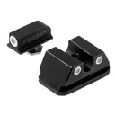 NIGHT FISION White Front Ring/U Notch White Rear Rings Night Sight Set For Walther PPQ/PDP/PPQ M2 (WAL-276-007-WGWG) - Night Fision