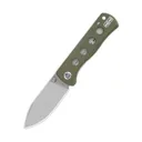 QSP Canary 2.84in Folder Linerlock Olive G10 Pocket Knife (QS150-F1) - Qsp