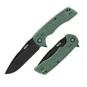 GRITR Stealth Folding Pocket Knife w/ 3.5" D2 Steel Blade, G10 Scales, Green Non-Serrated - Gritr