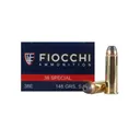FIOCCHI 38 Special 148 Grain SJHP Ammo, 50 Round Box (38E) - Fiocchi