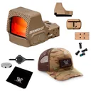 VORTEX Defender-ST 3 MOA Tan Micro Red Dot Sight with Men's Force On Force Multicam Camo Cap - Vortex