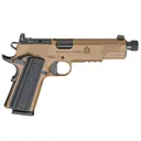 SPRINGFIELD ARMORY 1911 Operator AOS .45 ACP 5.75in Threaded 2x 8rd Mags Coyote Brown Pistol (POT9230CBAOS) - Springfield Armory