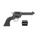 HERITAGE MANUFACTURING Rough Rider Steel .22LR/WMR 4.75in 6rd Black Satin/Poly Stars Revolver (SRR22MBS4PG) - Heritage Manufacturing