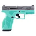 TAURUS GX2 9mm 3.38in 2x10rd Cyan/Stainless Striker Pistol (1-GX2939C-10) - Taurus