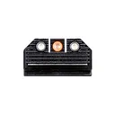 NIGHT FISION Optics Ready Stealth Orange Front Ring/Black Rear Rings Night Sight Set For Springfield Hellcat OSP/XD-S with 507k (SPR-229-248-268-OGZG) - Night Fision