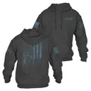 GRUNT STYLE Unisex 1776 Flag Dark Heather Gray Hoodie (GS7619) - Grunt Style
