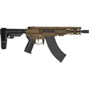 CMMG Banshee Mk47 7.62x39mm 12.5in 30rd Midnight Bronze Pistol w/ Ripbrace (76A950A-MB) - CMMG