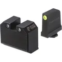 NIGHT FISION Optics Ready Yellow Front Ring/Black Rear Rings Stealth Night Sight Set for Walther PDP/PPQ w/ DPP/509t/Acro (WAL-277-469-494-YGZG) - Night Fision