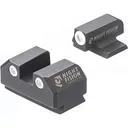 NIGHT FISION White Front Ring/White Rear Rings Night Sight Set for Ruger Max 9 (RUG-326-003-WGWG) - Night Fision