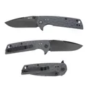 GRITR Mini Folding Knife w/ 2.75" D2 Steel Blade, G10 Scales, Pocket Clip, Gray - Gritr