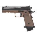 SIG SAUER P211-GTO Combat 9mm 4.4in 1x23rd/2x21rd Coyote Brown Single Action Pistol (211F-9-GTO-CBT) - Sig Sauer