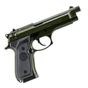 BERETTA 92FS 9mm 4.9in 15rd OD Green Semi-Auto Pistol (J92F300GR15) - Beretta