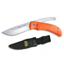 OUTDOOR EDGE SwingBlade Dual-Blade Hunting Knife w/ Sheath, Clam (SZ-20NC) - Outdoor Edge